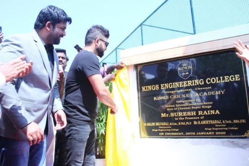 Suresh Raina inaugurated Cricket Academy in Kings Engineering College Photos (4)